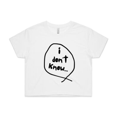 I don't Know...Women's Crop Tee Thumbnail